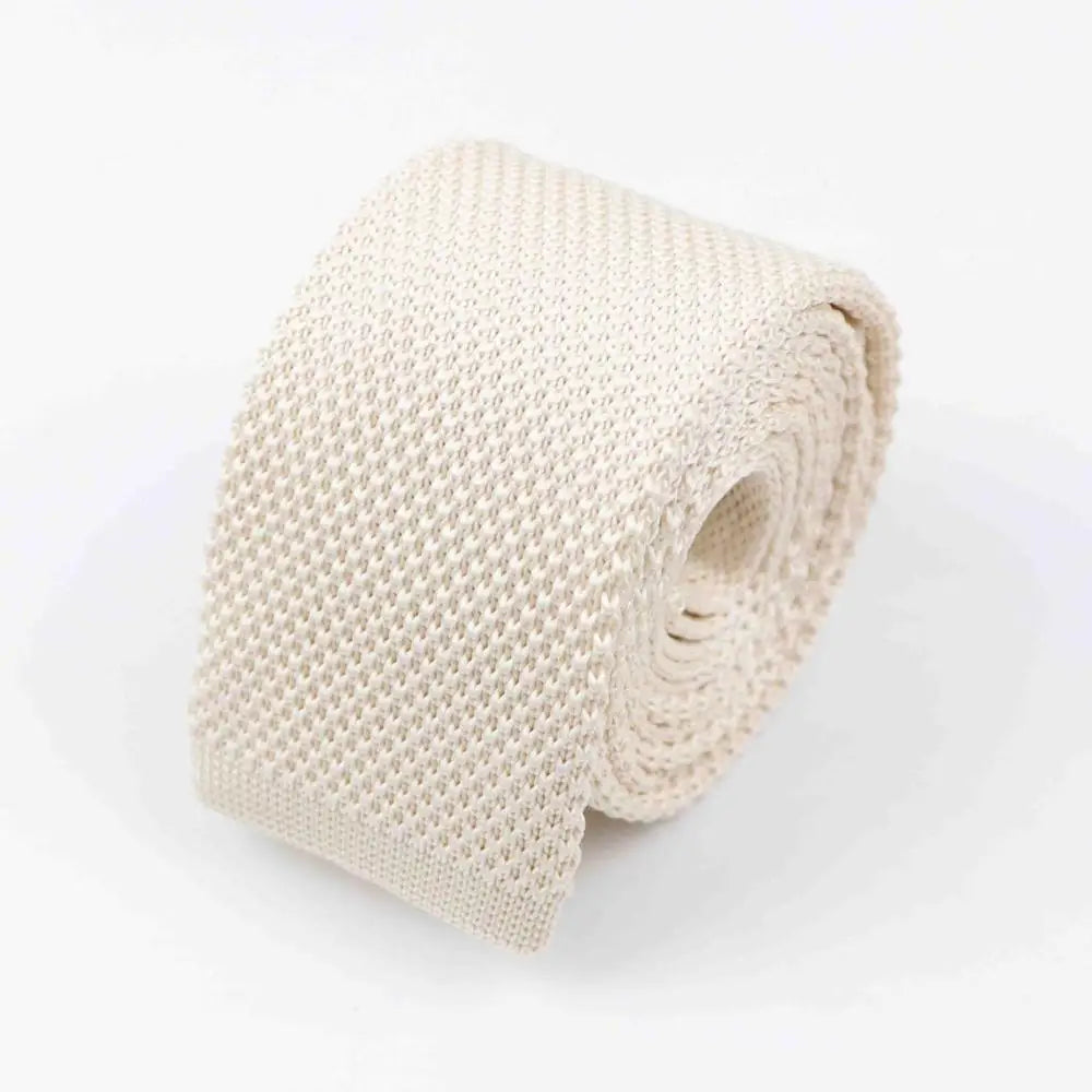 Mode hommes cravate colorée tricot cravates tricotées cravate couleur unie étroit mince maigre tissé plaine Cravate cravates étroites