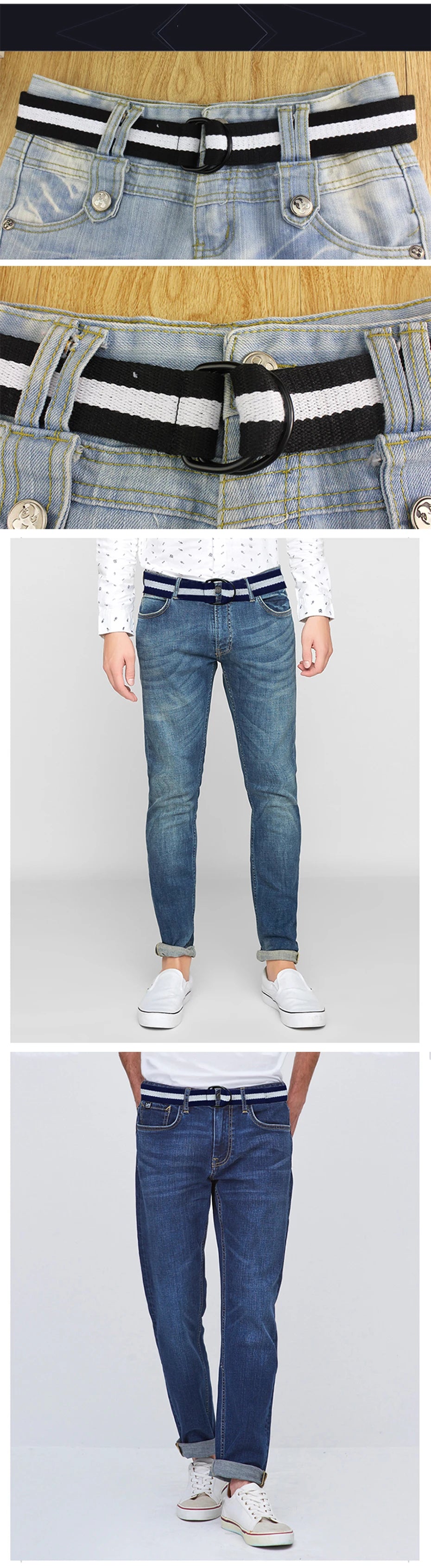 Maikun toile tactique hommes ceinture de haute qualité unisexe Double anneau en D boucle ceinture décontracté toile femme ceinture tissu pour jean