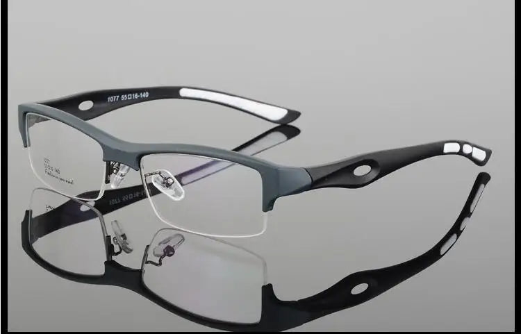 BCLEAR monture de lunettes attrayant hommes conception distinctive marque confortable TR90 demi-monture carré lunettes de sport cadre lunettes