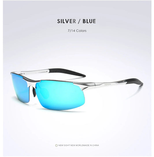 AORON – lunettes de soleil polarisées pour hommes, monture en aluminium et magnésium, lunettes de Sport rétro pour conducteur, lunettes de soleil UV400 Anti-éblouissement