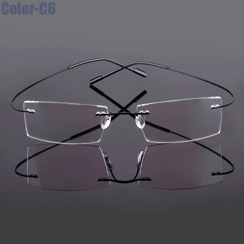 Gmei – monture de lunettes optique sans monture en alliage à mémoire de forme, monture Flexible ultralégère, 9 couleurs, T8089