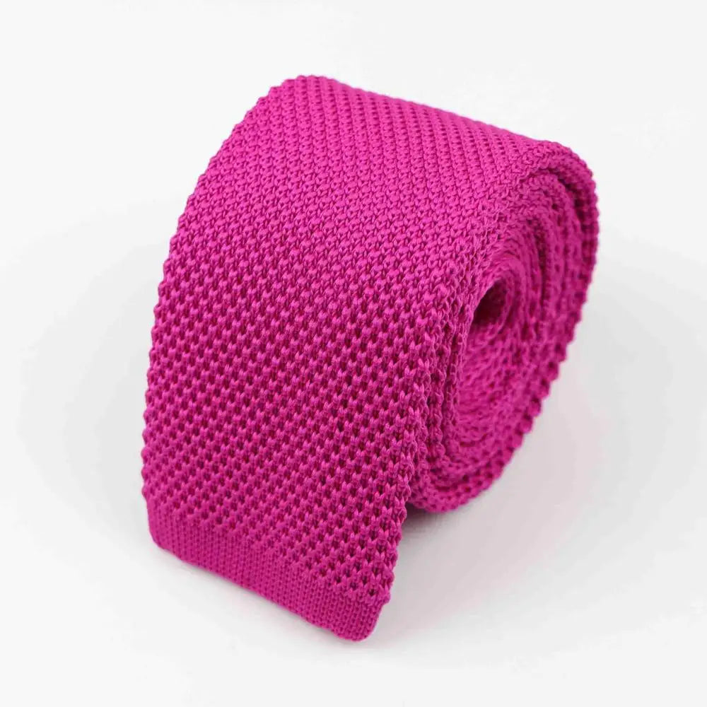 Mode hommes cravate colorée tricot cravates tricotées cravate couleur unie étroit mince maigre tissé plaine Cravate cravates étroites