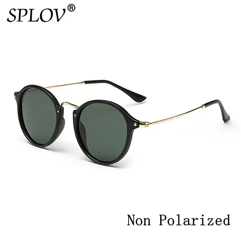 Nouveauté lunettes de soleil rondes revêtement rétro hommes femmes marque lunettes de soleil design Vintage lunettes miroir