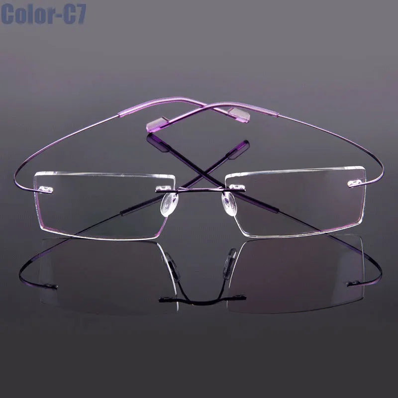 Gmei – monture de lunettes optique sans monture en alliage à mémoire de forme, monture Flexible ultralégère, 9 couleurs, T8089