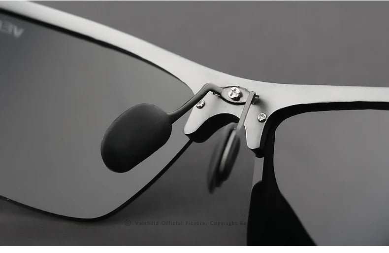 VEITHDIA – lunettes de soleil polarisées en aluminium et magnésium pour homme, avec revêtement miroir UV400, pour l'extérieur, accessoires 6588