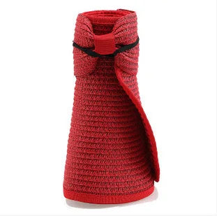 LaMaxPa nouvelles femmes été visières chapeau pliable chapeau de soleil large bord plage chapeaux chapeau de paille chapeau femme plage Protection UV casquette