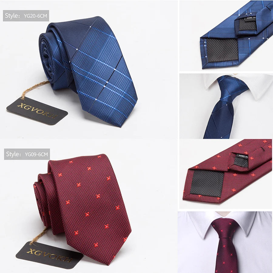 Hommes cravates cravate hommes robes affaires cravate de mariage homme robe legame cadeau gravata angleterre rayures JACQUARD tissé 6 cm