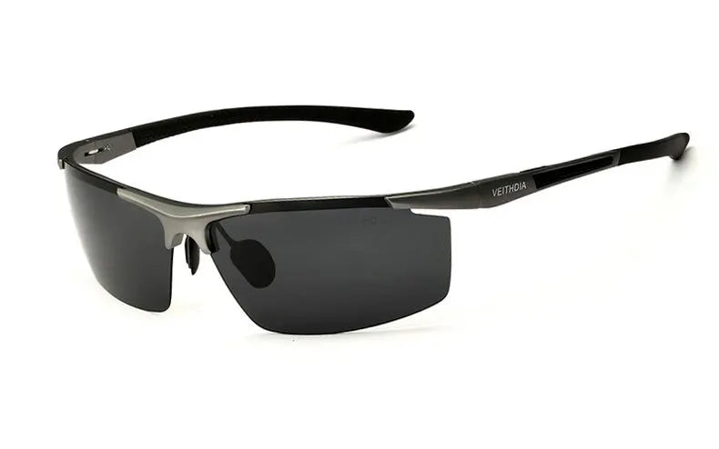 VEITHDIA – lunettes de soleil polarisées en aluminium et magnésium pour homme, avec revêtement miroir UV400, pour l'extérieur, accessoires 6588
