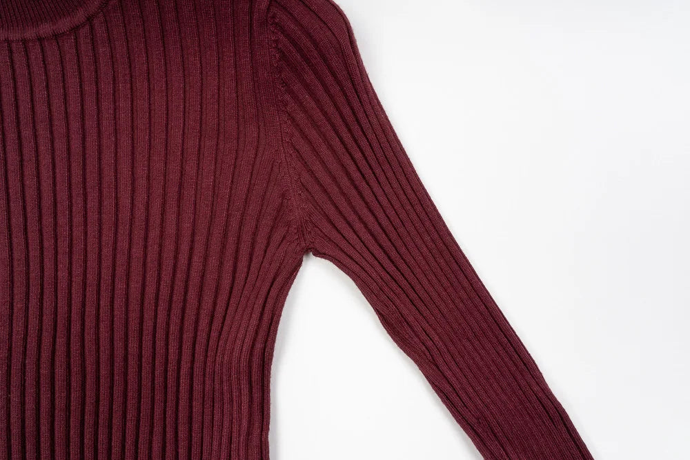 Pull basique à col rond pour femme, pull avec trou pour le pouce, pull en Y