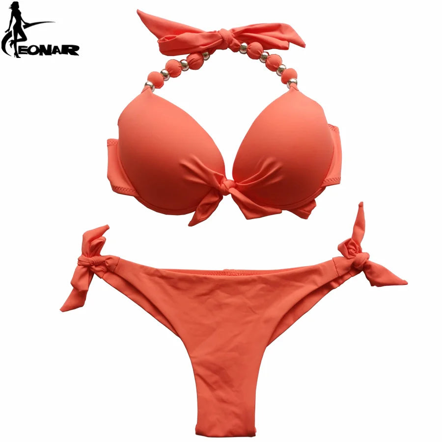 EONAR Push Up Bikini femmes pansement maillots de bain brésilien coupe bas Bikini ensemble maillots de bain maillot de bain femme maillots de bain