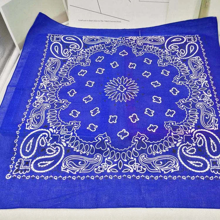 Nouvelle mode Hip Hop 100% coton Bandana carré écharpe 55 cm * 55 cm noir rouge Paisley bandeau imprimé pour femmes/hommes/garçons/filles