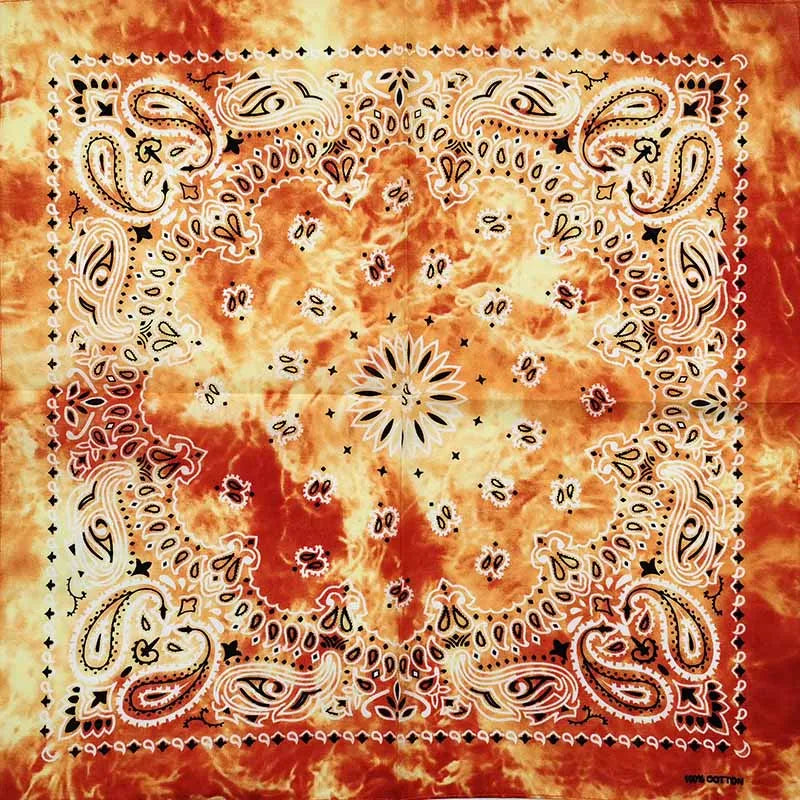 Nouvelle mode Hip Hop 100% coton Bandana carré écharpe 55 cm * 55 cm noir rouge Paisley bandeau imprimé pour femmes/hommes/garçons/filles