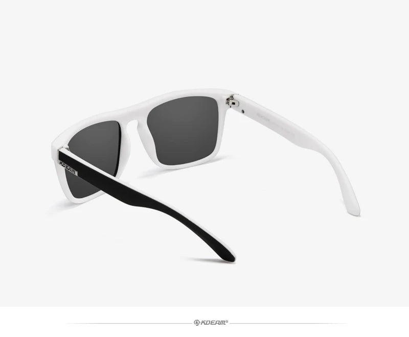 KDEAM-Lunettes de soleil polarisées pour hommes, lunettes de soleil miroir tout adaptées, design classique, boîte de marque CE, mode