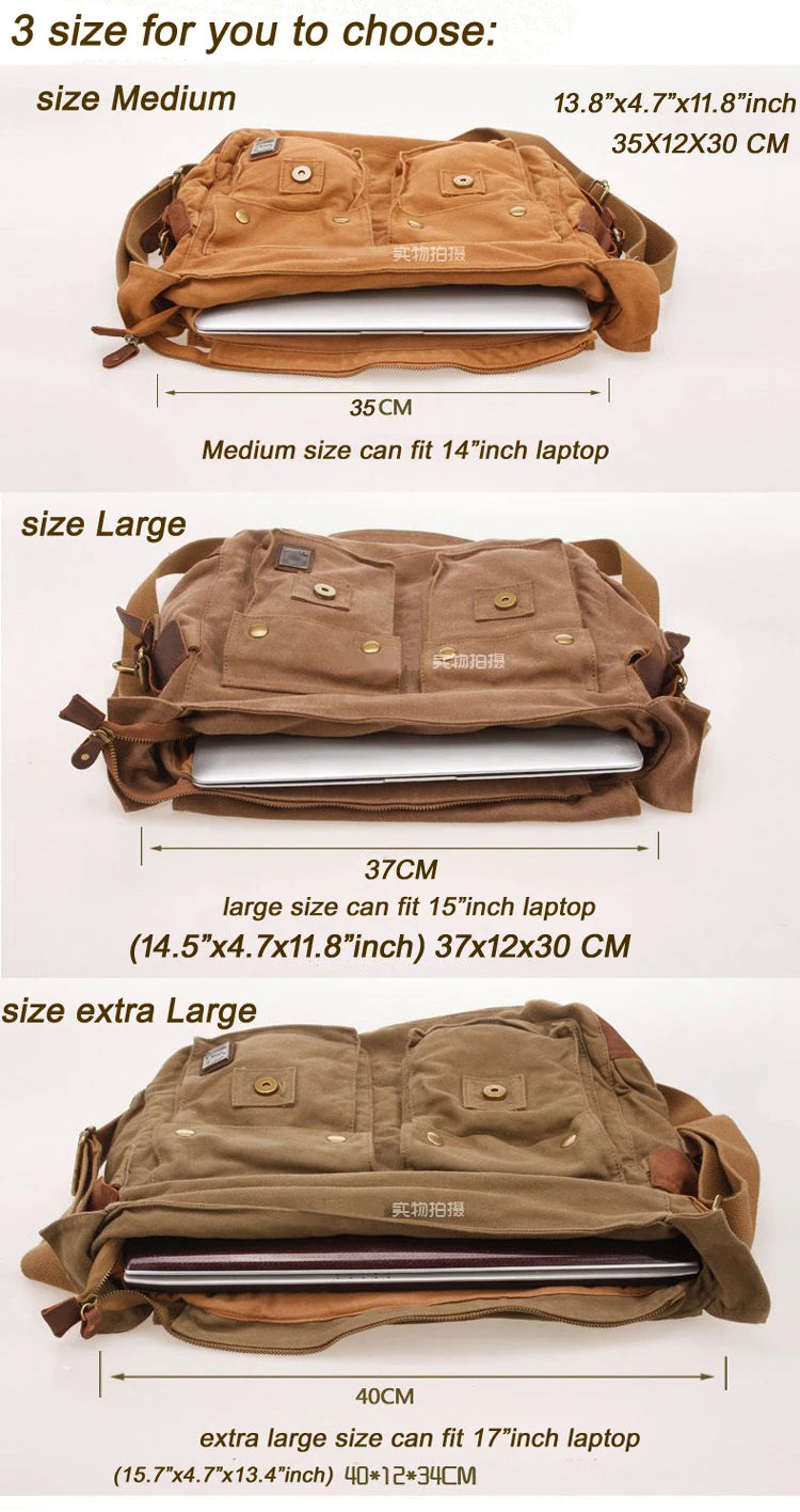 Je suis légende Will Smith toile + cuir véritable hommes sac de messager toile sac à bandoulière hommes sac à bandoulière fronde sac casual sacoche