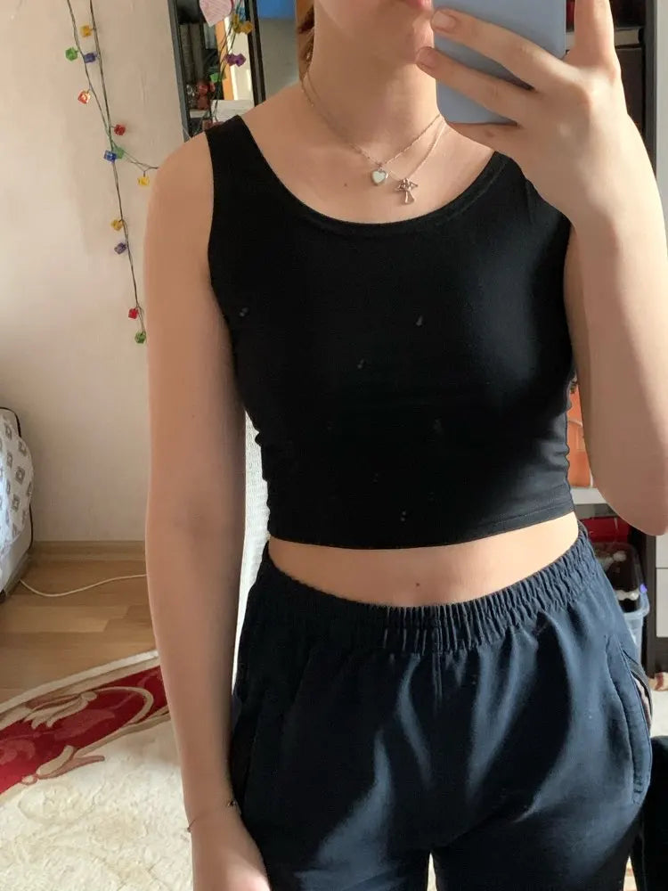 Débardeur court en 2024 coton pour femme, bustier tubulaire, couleur bonbon, mode, sexy, décontracté, gla2XL, 100%