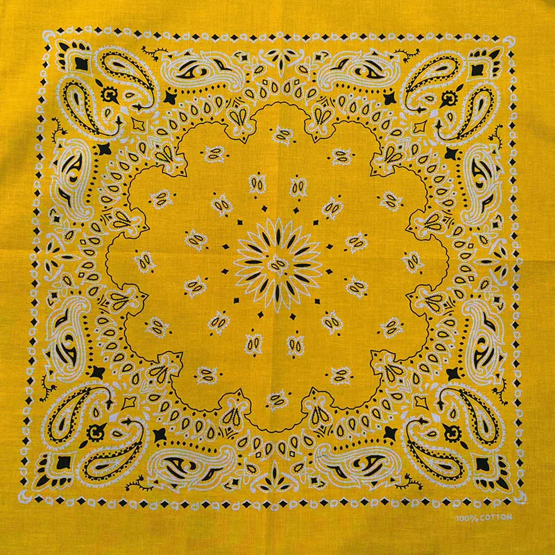 Nouvelle mode Hip Hop 100% coton Bandana carré écharpe 55 cm * 55 cm noir rouge Paisley bandeau imprimé pour femmes/hommes/garçons/filles