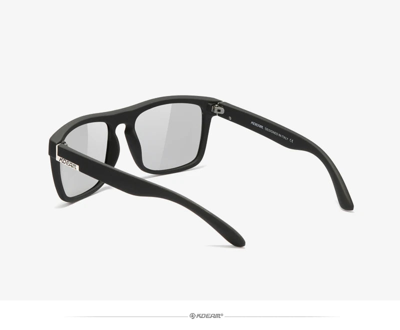 KDEAM-Lunettes de soleil polarisées pour hommes, lunettes de soleil miroir tout adaptées, design classique, boîte de marque CE, mode