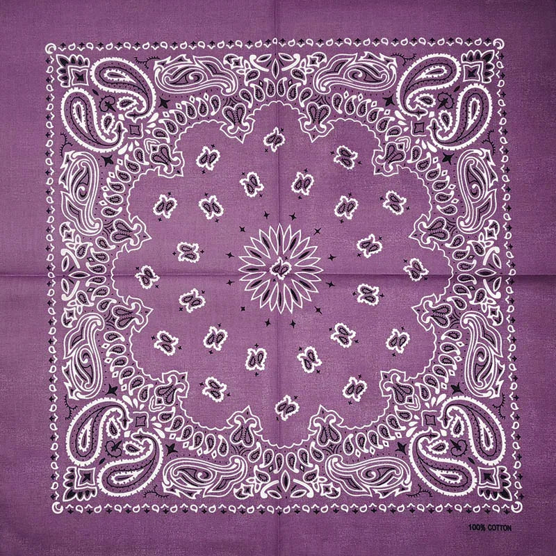 Nouvelle mode Hip Hop 100% coton Bandana carré écharpe 55 cm * 55 cm noir rouge Paisley bandeau imprimé pour femmes/hommes/garçons/filles