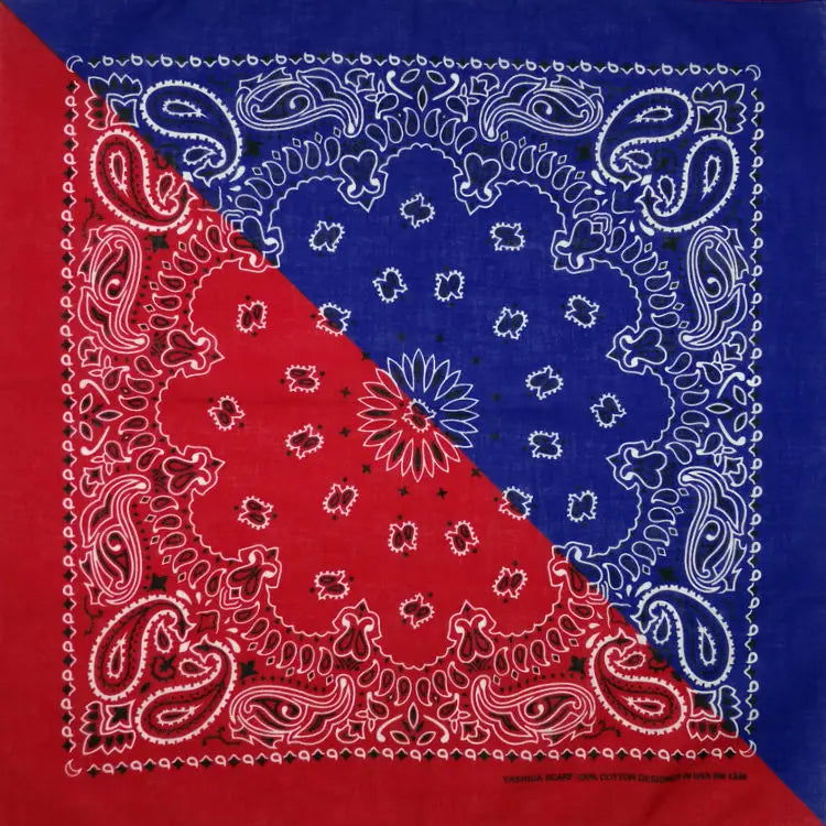 Nouvelle mode Hip Hop 100% coton Bandana carré écharpe 55 cm * 55 cm noir rouge Paisley bandeau imprimé pour femmes/hommes/garçons/filles