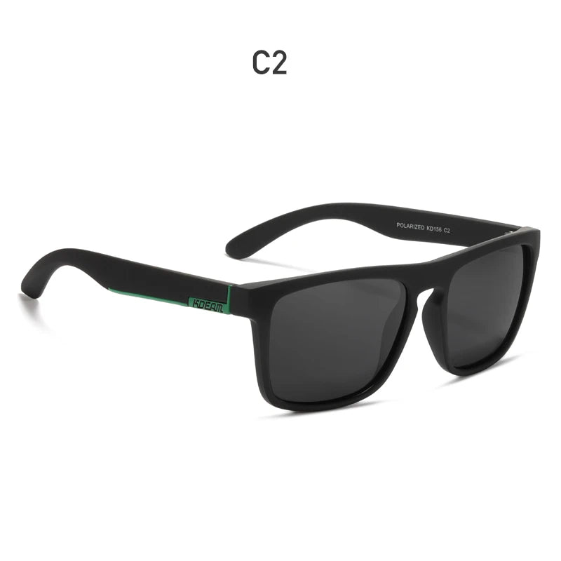 KDEAM-Lunettes de soleil polarisées pour hommes, lunettes de soleil miroir tout adaptées, design classique, boîte de marque CE, mode