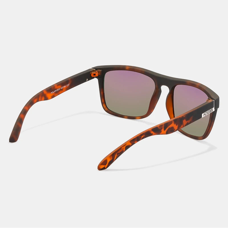 KDEAM-Lunettes de soleil polarisées pour hommes, lunettes de soleil miroir tout adaptées, design classique, boîte de marque CE, mode