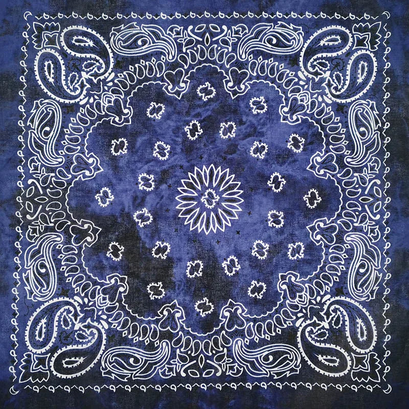 Nouvelle mode Hip Hop 100% coton Bandana carré écharpe 55 cm * 55 cm noir rouge Paisley bandeau imprimé pour femmes/hommes/garçons/filles