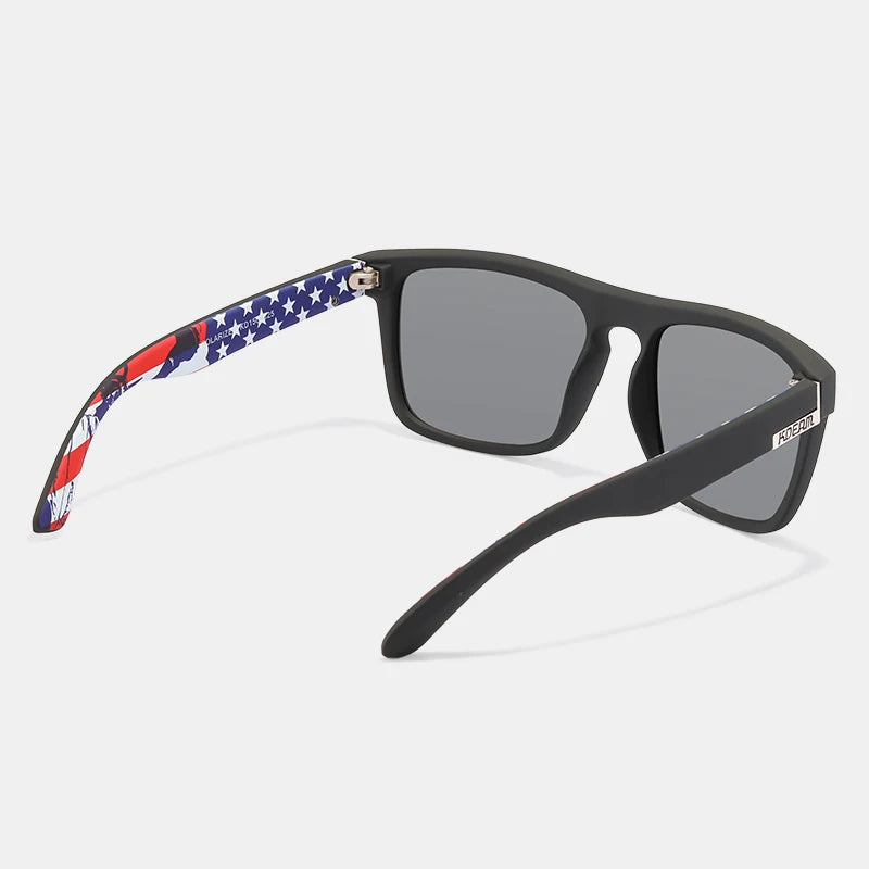 KDEAM-Lunettes de soleil polarisées pour hommes, lunettes de soleil miroir tout adaptées, design classique, boîte de marque CE, mode