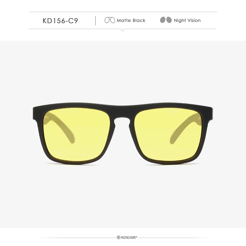 KDEAM-Lunettes de soleil polarisées pour hommes, lunettes de soleil miroir tout adaptées, design classique, boîte de marque CE, mode