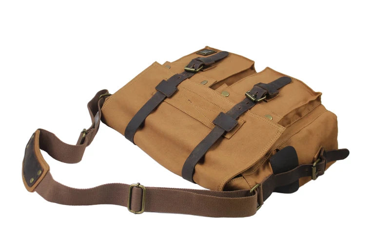 Je suis légende Will Smith toile + cuir véritable hommes sac de messager toile sac à bandoulière hommes sac à bandoulière fronde sac casual sacoche