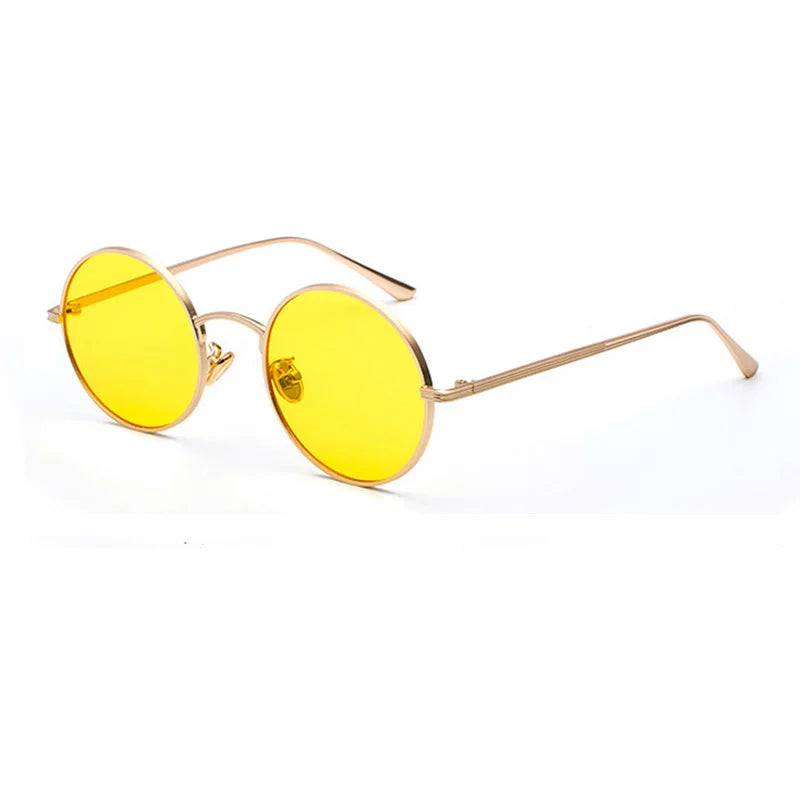 SHAUNA Super rond femmes lunettes de soleil marque concepteur mode hommes vert foncé lentille nuances UV400