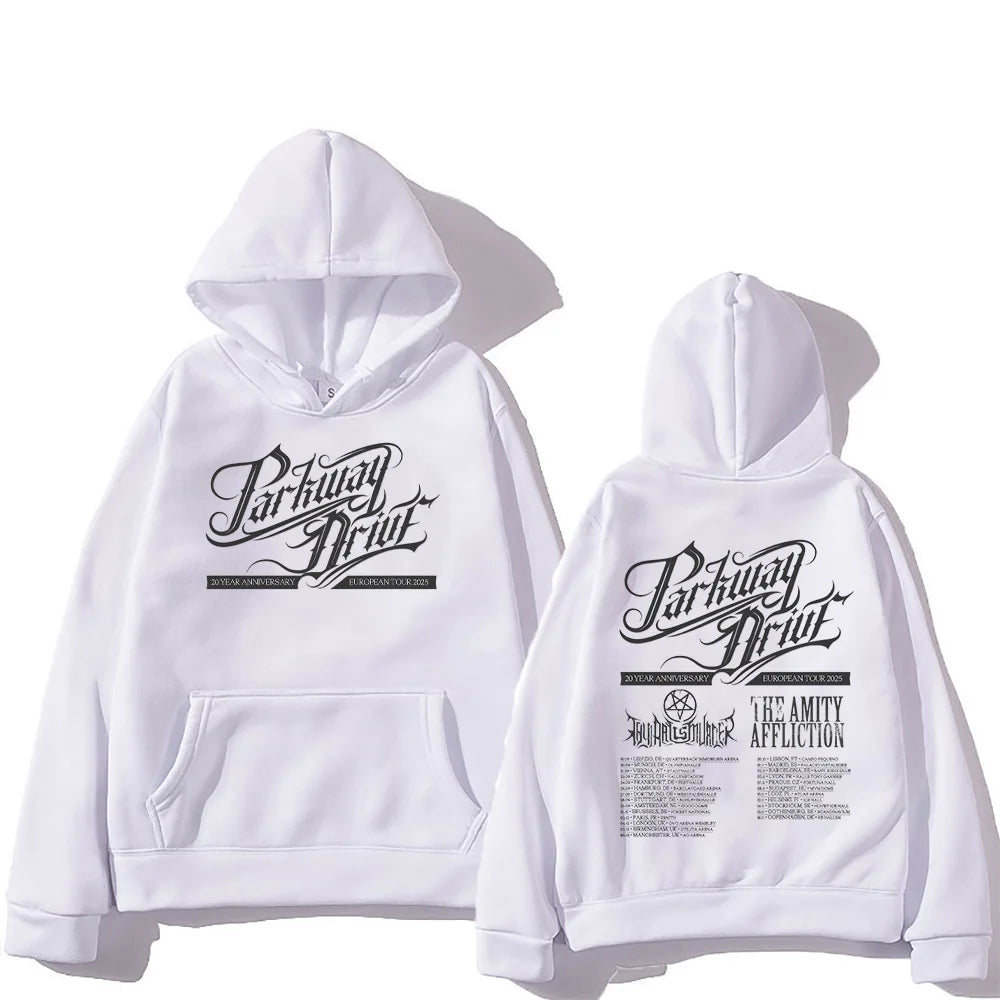 Parkway Drive 20Year Anniversary Europe Tour Hoodie Fashion Men Sweatshirt Unisex Oversized Clothing High Street Retro Pullovers