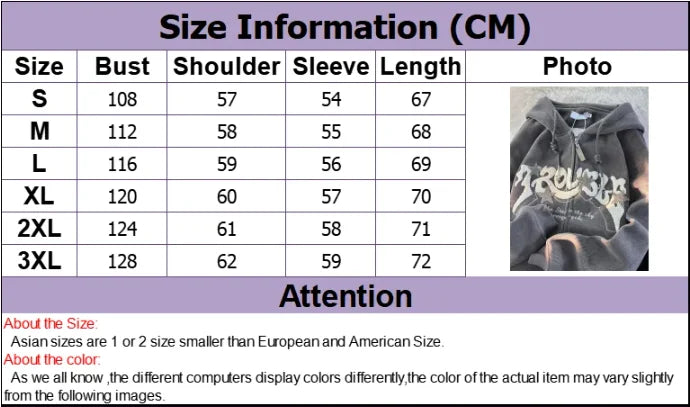 Y2k Zip Up Hoodie Women Spring Retro Embroidered Letter Loose Long Sleeve Tops 2025 Casual Hooded Sweatshirts Harajuku Jackets