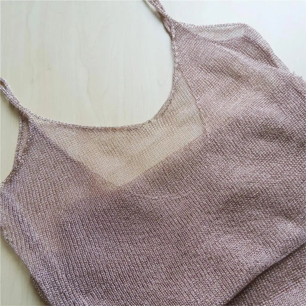 Robe de plage en maille tricotée pour femmes, sexy, longue, tunique, Cover-Up, vêtements d'été, V651