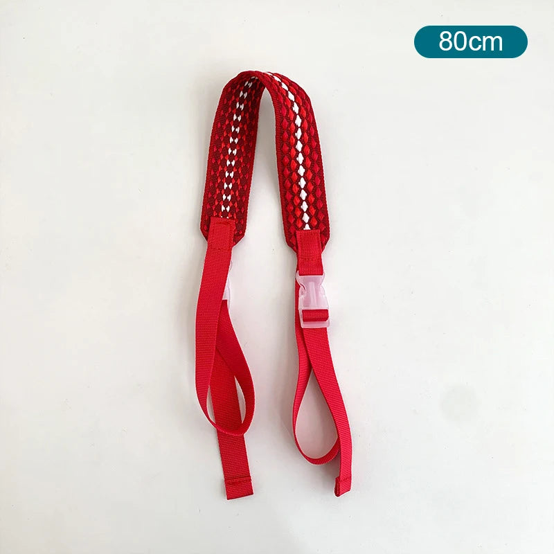 Embroidery Nylon Adjustable Shoulder Bag Strap Pull Button Colorful Sport Style Bag Extension Straps Unisex Bag Accessories
