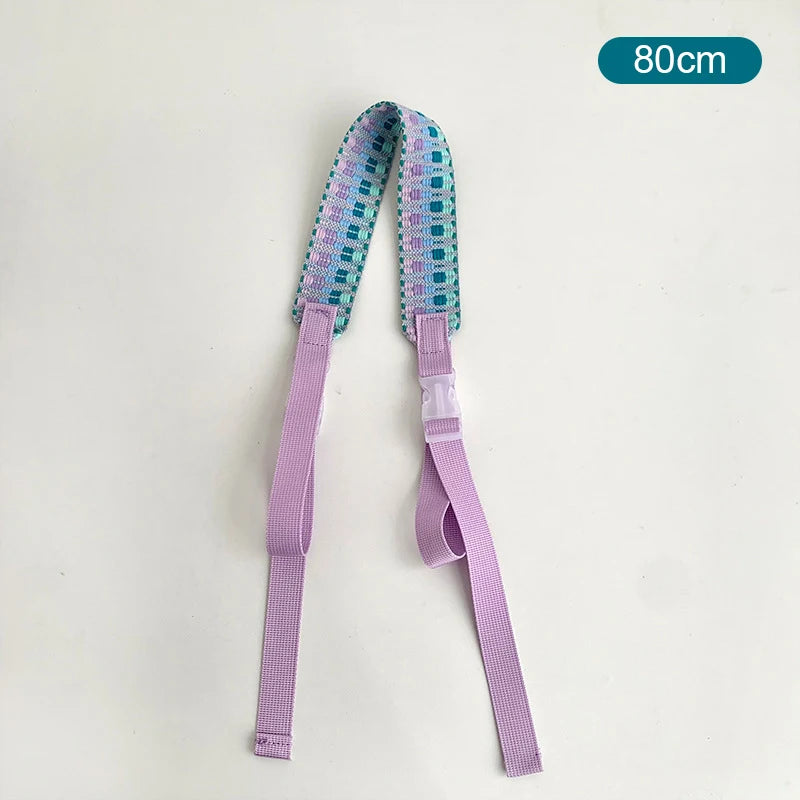 Embroidery Nylon Adjustable Shoulder Bag Strap Pull Button Colorful Sport Style Bag Extension Straps Unisex Bag Accessories