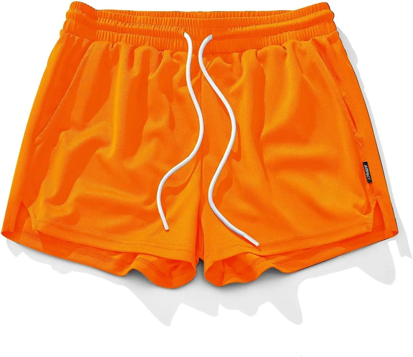 AIMPACT Men's Gym Workout Shorts Mesh Lightweight Bodybuilding Shorts Training Running Sports Jogger with Pockets