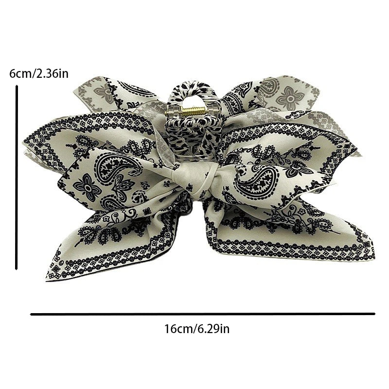 Vintage Cashew Pattern Hair clip for women Elegant Shark Clip Fashion Girl Ponytail Clip Hair Clamp Hair Accessories