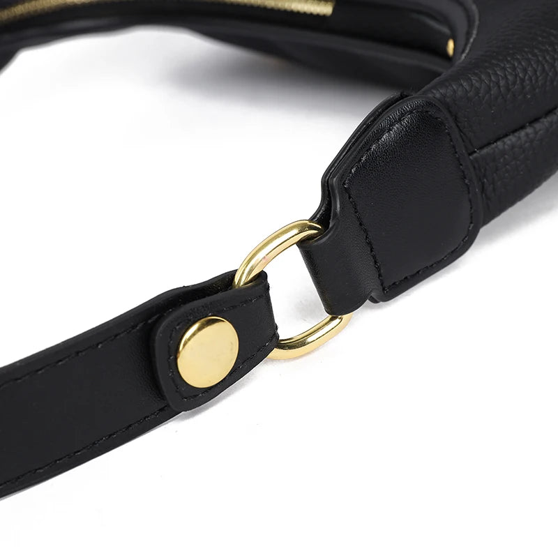 Luxury Soft Genuine Leather Women's Shoulder Crossbody Bags Designer Ladies Bucket Handbag Cow Leather Female Messenger Tote Sac