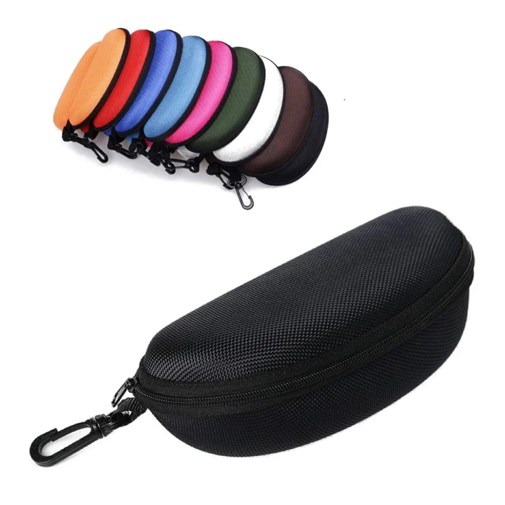 Sac de transport pour lunettes de soleil en 11 couleurs lunettes de lecture sac de transport boitier solide à fermeture à glissière poche de voyage, boîtier portable nouveau