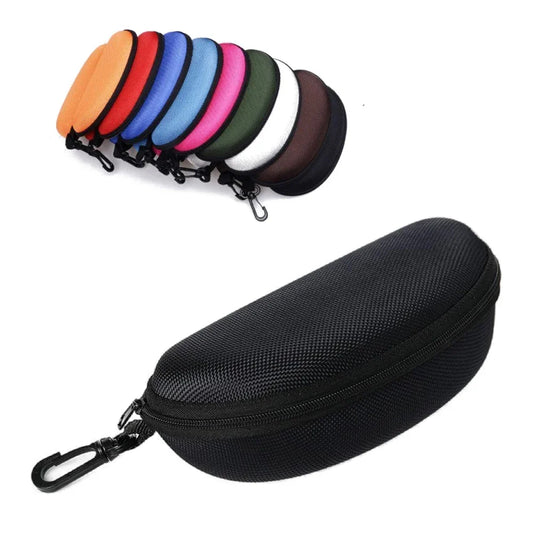 Sac de transport pour lunettes de soleil en 11 couleurs lunettes de lecture sac de transport boitier solide à fermeture à glissière poche de voyage, boîtier portable nouveau