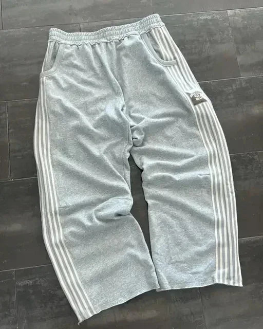 Men's Women's Gray Casual Pants Y2k Embroidered Camouflage Functional Tactical Functional Premium Jogging Drawstring Sweatpants