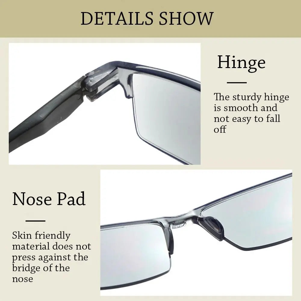 Anti Blue Ray Reading Glasses Smart Automatic Zoom Reading Glasses Autofocus Power Near Far Eye Protection Computer Glasses