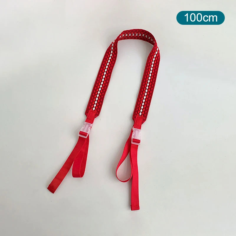 Embroidery Nylon Adjustable Shoulder Bag Strap Pull Button Colorful Sport Style Bag Extension Straps Unisex Bag Accessories