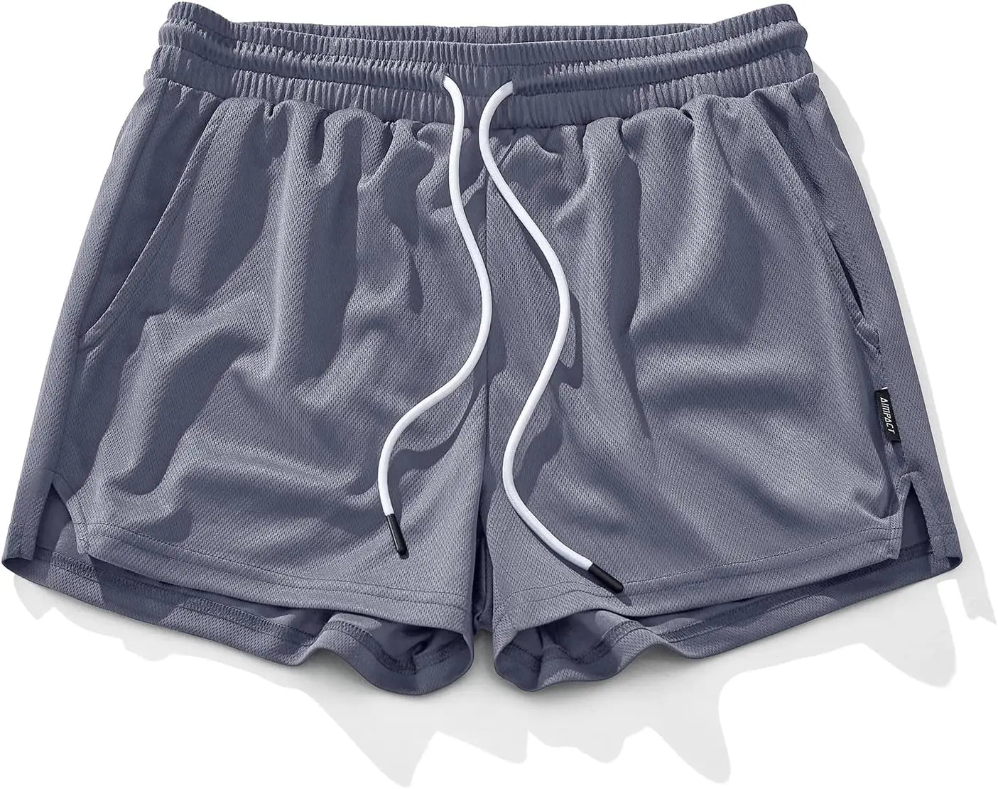 AIMPACT Men's Gym Workout Shorts Mesh Lightweight Bodybuilding Shorts Training Running Sports Jogger with Pockets