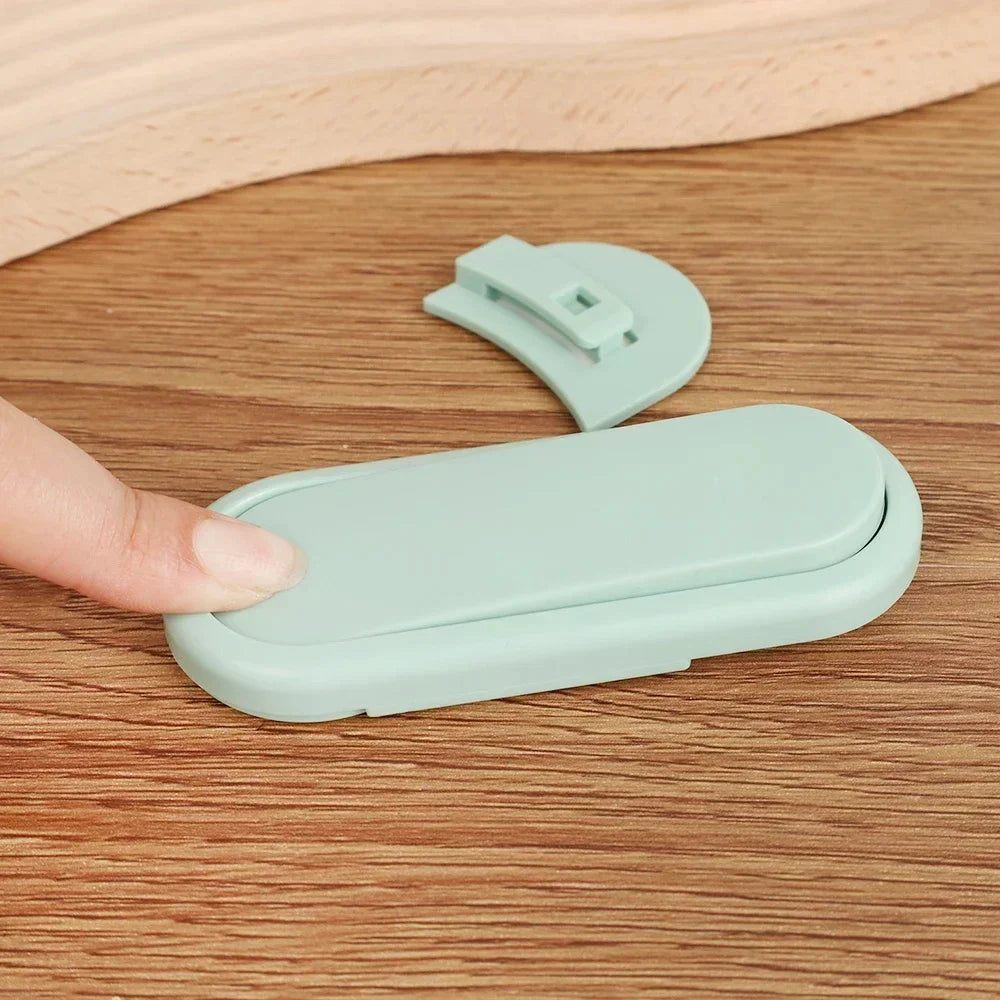 Loquet de sécurité pour tiroir d'enfant, 5 pièces, Protection de porte d'armoire, Anti-pincement pour bébé, serrure Invisible à main, serrure de porte opposée pour garde-robe