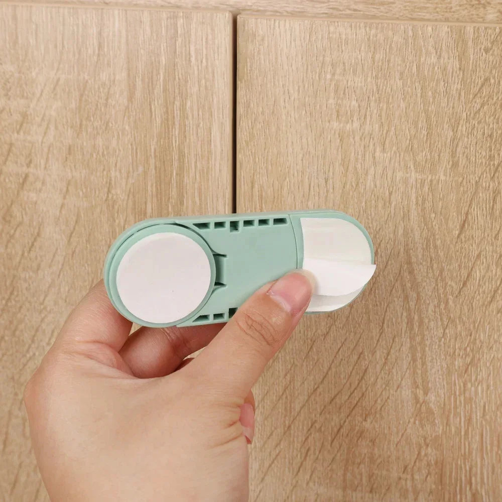 Loquet de sécurité pour tiroir d'enfant, 5 pièces, Protection de porte d'armoire, Anti-pincement pour bébé, serrure Invisible à main, serrure de porte opposée pour garde-robe