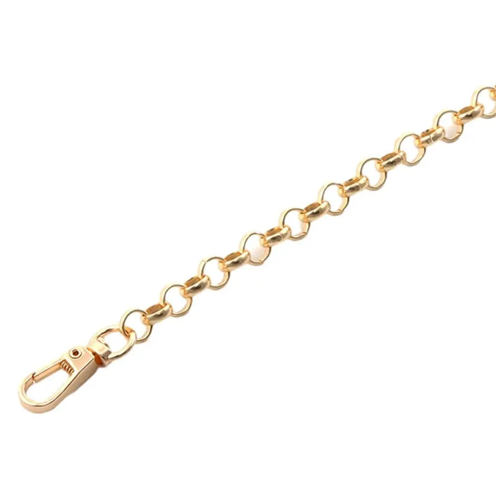 120cm Metal Bag Chain Replacement Shoulder Bag Strap Handbag Handle Chain Purse Chain Belt Metal Chain DIY Bag Accessories Gold