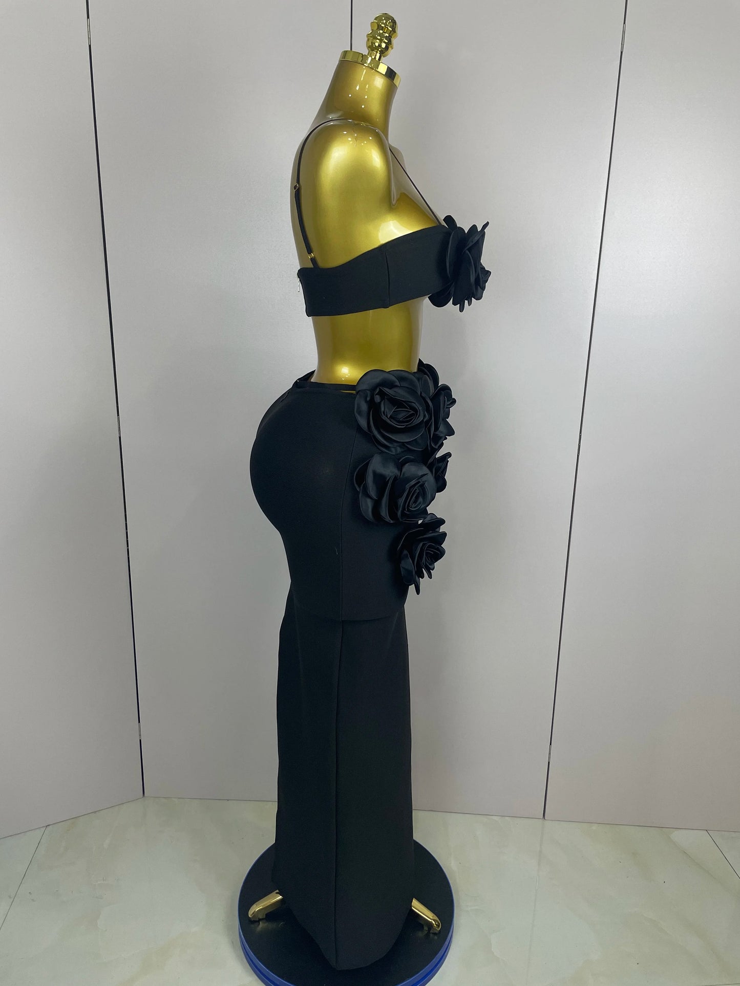 Sexy Camisole Floral Bandage Long Skirts 2-Piece Set 2025 Women Celebrity Elegant Party Cocktail Prom Gown Nightclub Outfit