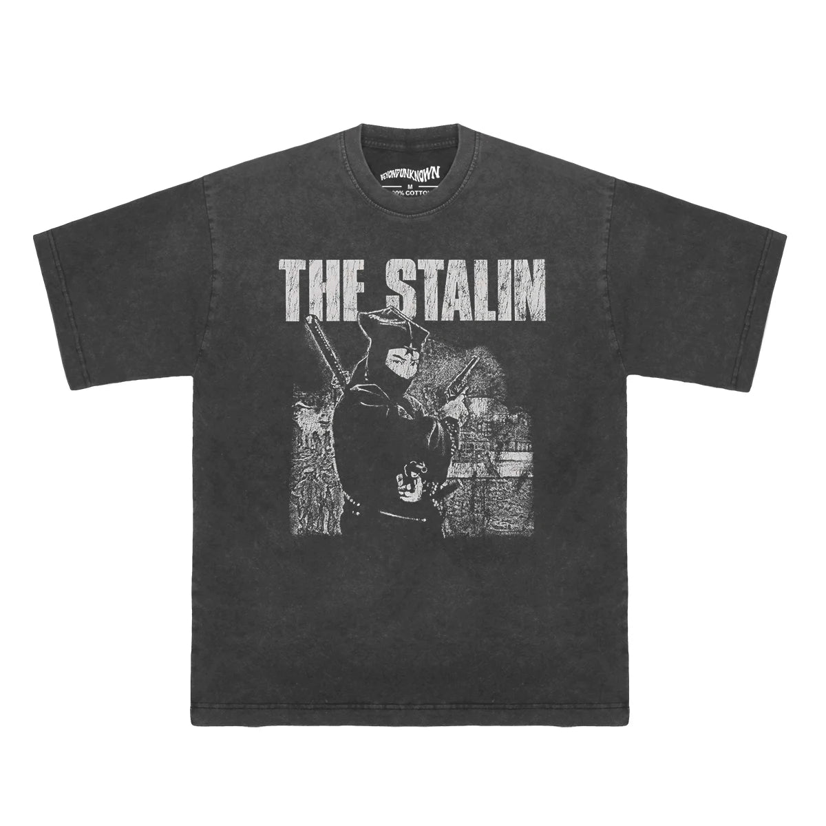 The Stalin T-Shirt Japanese Haedcore Punk Band The Comes Death Side  Gauze Suehiro Maruo Washed Cotton Men's Short Sleeves Shirt