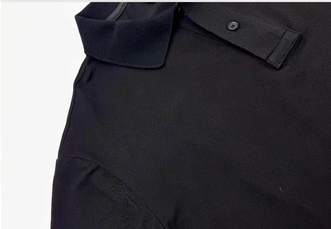 2025 Playboi Carti YVL Slim fit simple solid color lapel short sleeved high-end T-shirt TX1357